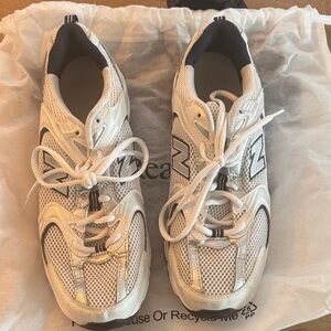 New Balance 530 White and Blue Sneakers